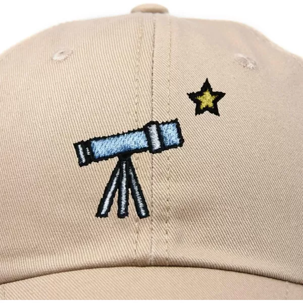 DALIX Embroidered Telescope Baseball Cap Cotton Dad Hat Men