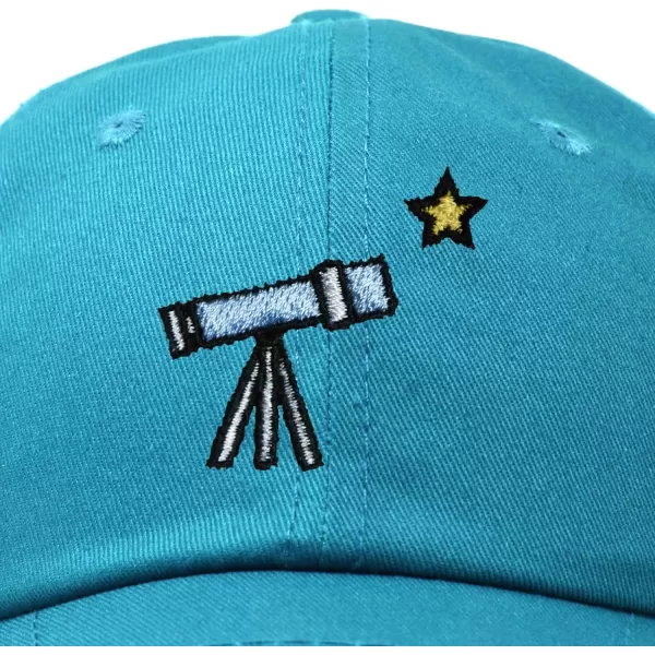 DALIX Embroidered Telescope Baseball Cap Cotton Dad Hat Men