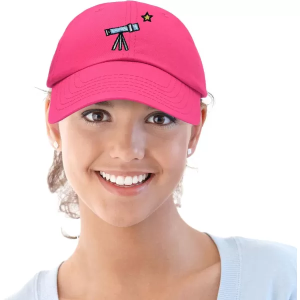 DALIX Embroidered Telescope Baseball Cap Cotton Dad Hat Men