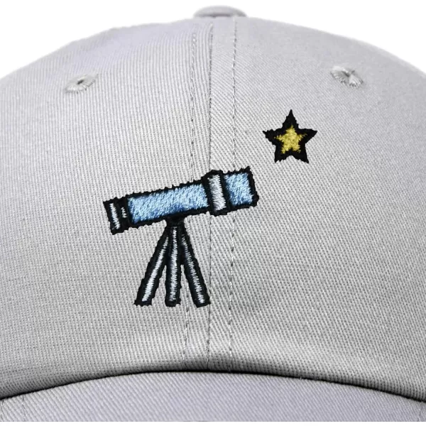 DALIX Embroidered Telescope Baseball Cap Cotton Dad Hat Men