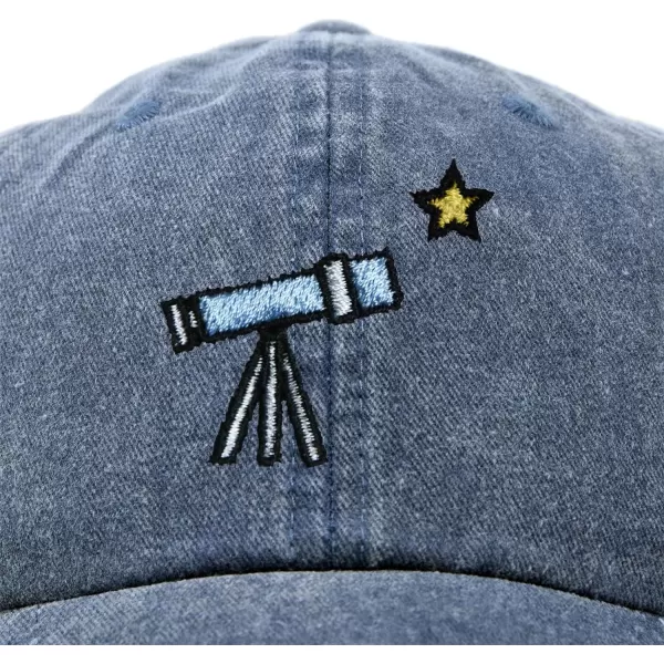 DALIX Embroidered Telescope Baseball Cap Cotton Dad Hat Men