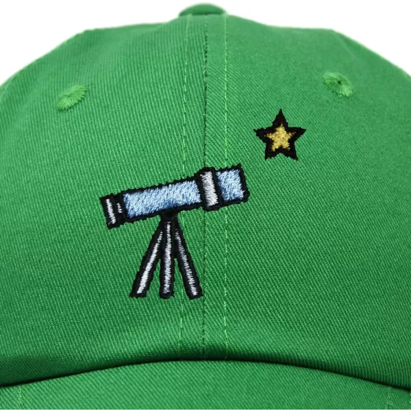 DALIX Embroidered Telescope Baseball Cap Cotton Dad Hat Men