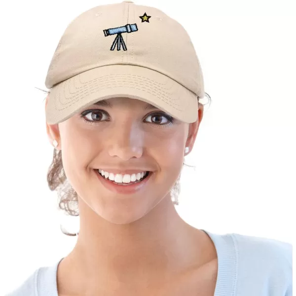 DALIX Embroidered Telescope Baseball Cap Cotton Dad Hat Men