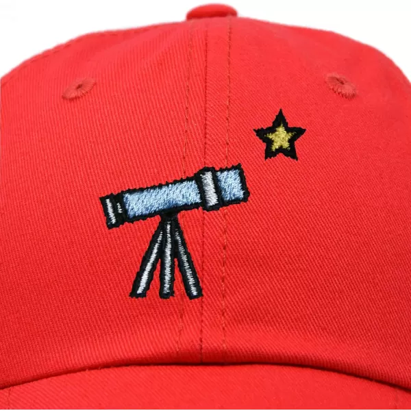 DALIX Embroidered Telescope Baseball Cap Cotton Dad Hat Men