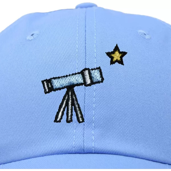 DALIX Embroidered Telescope Baseball Cap Cotton Dad Hat Men