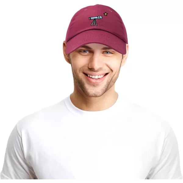 DALIX Embroidered Telescope Baseball Cap Cotton Dad Hat Men