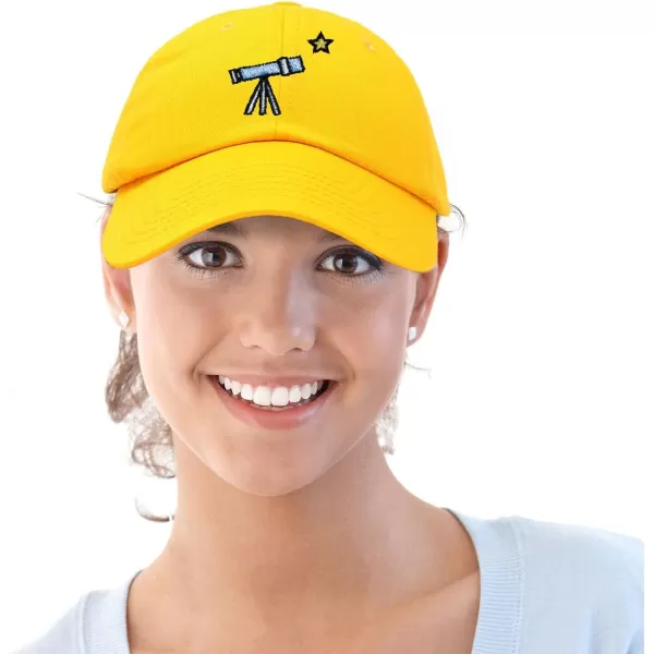 DALIX Embroidered Telescope Baseball Cap Cotton Dad Hat Men