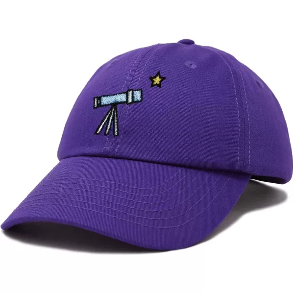 DALIX Embroidered Telescope Baseball Cap Cotton Dad Hat Men