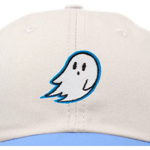 DALIX Ghost Embroidered Two Tone Snapback Hat Adjustable Cotton Dad Cap Men