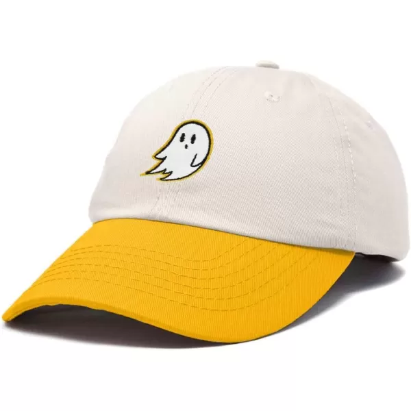 DALIX Ghost Embroidered Two Tone Snapback Hat Adjustable Cotton Dad Cap Men