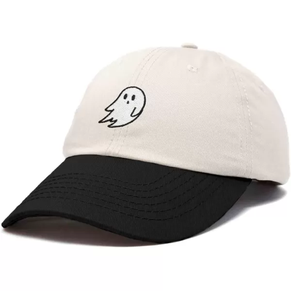 DALIX Ghost Embroidered Two Tone Snapback Hat Adjustable Cotton Dad Cap Men