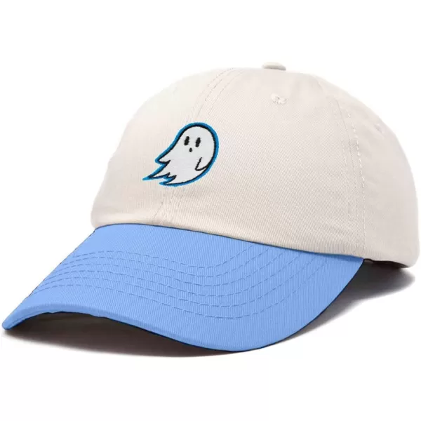 DALIX Ghost Embroidered Two Tone Snapback Hat Adjustable Cotton Dad Cap Men