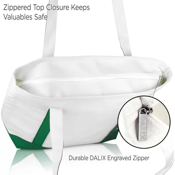 DALIX Happy Easter Womens Classic Premium Embroidered Tote Bag