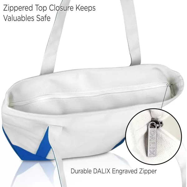 DALIX Happy Easter Womens Classic Premium Embroidered Tote Bag