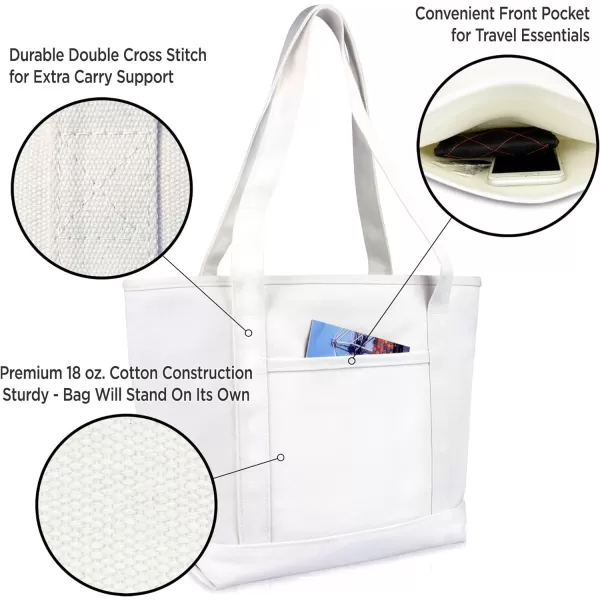 DALIX Happy Easter Womens Classic Premium Embroidered Tote Bag