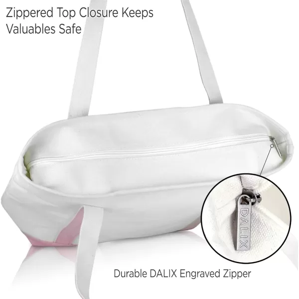 DALIX Happy Easter Womens Classic Premium Embroidered Tote Bag