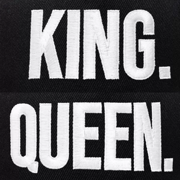 DALIX King Queen Hat Set Mens Womens Flat Bill Couples Cap