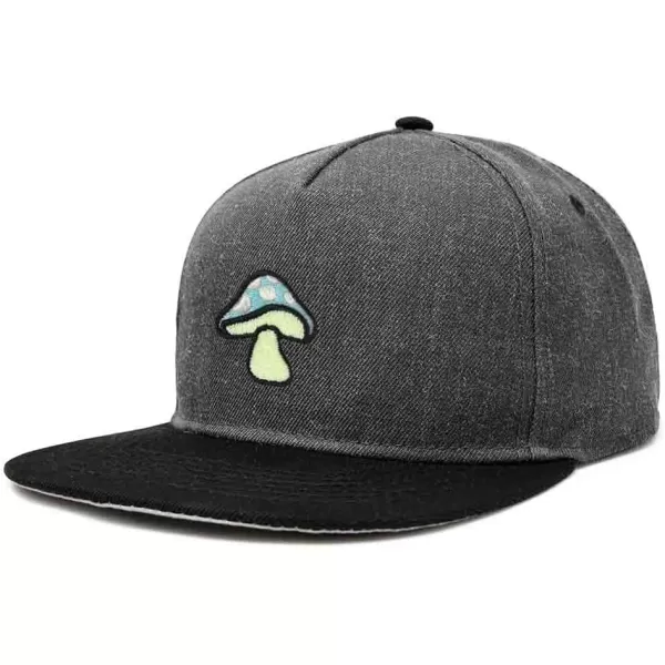 DALIX Mushroom Embroidered Glow in The Dark Hat Snapback Hat Baseball Cap Men