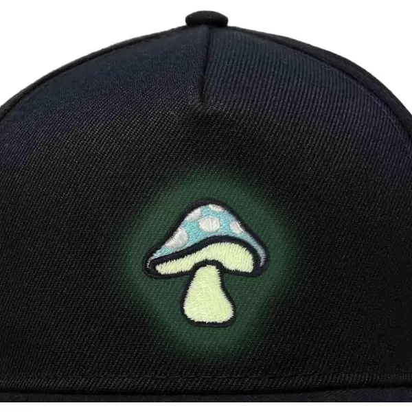 DALIX Mushroom Embroidered Glow in The Dark Hat Snapback Hat Baseball Cap Men