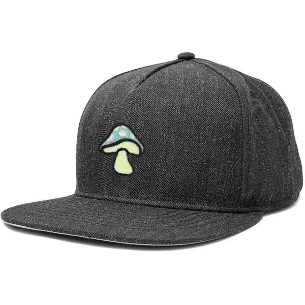 DALIX Mushroom Embroidered Glow in The Dark Hat Snapback Hat Baseball Cap Men