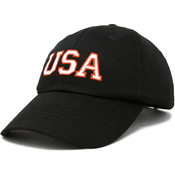 DALIX USA Baseball Cap Flag Hat Team US America Navy Red White Blue Gray Khaki Black