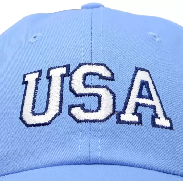 DALIX USA Baseball Cap Flag Hat Team US America Navy Red White Blue Gray Khaki Black