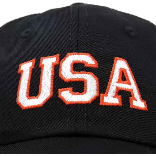 DALIX USA Baseball Cap Flag Hat Team US America Navy Red White Blue Gray Khaki Black