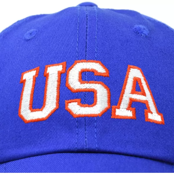 DALIX USA Baseball Cap Flag Hat Team US America Navy Red White Blue Gray Khaki Black