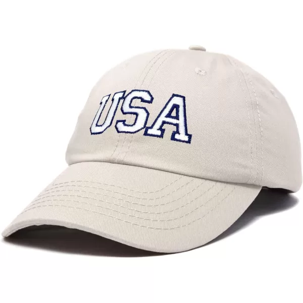 DALIX USA Baseball Cap Flag Hat Team US America Navy Red White Blue Gray Khaki Black