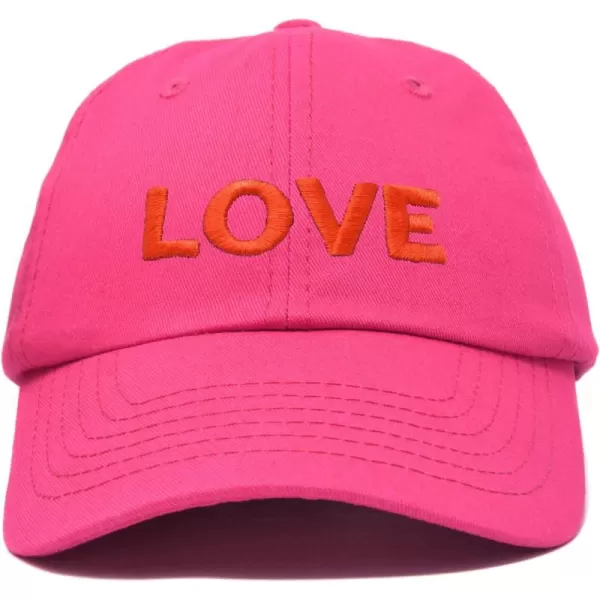 DALIX Custom Embroidered Hats Dad Caps Love Stitched Logo Hat