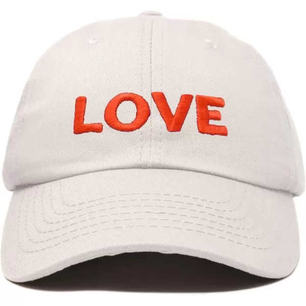 DALIX Custom Embroidered Hats Dad Caps Love Stitched Logo Hat