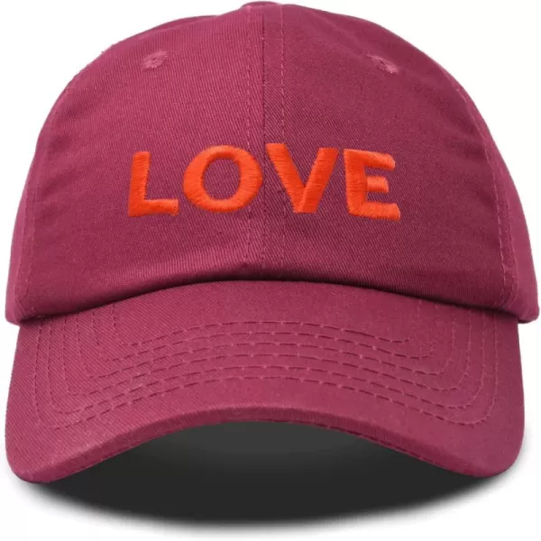 DALIX Custom Embroidered Hats Dad Caps Love Stitched Logo Hat