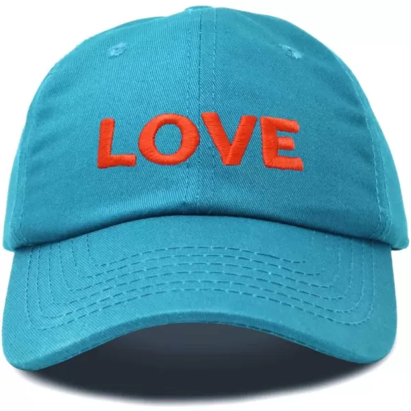 DALIX Custom Embroidered Hats Dad Caps Love Stitched Logo Hat