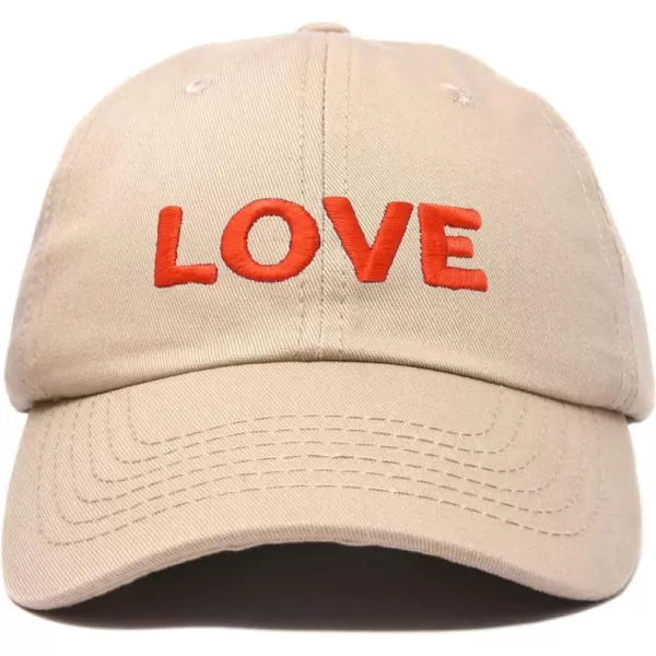 DALIX Custom Embroidered Hats Dad Caps Love Stitched Logo Hat