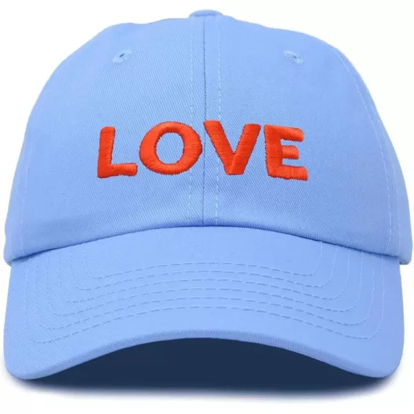 DALIX Custom Embroidered Hats Dad Caps Love Stitched Logo Hat