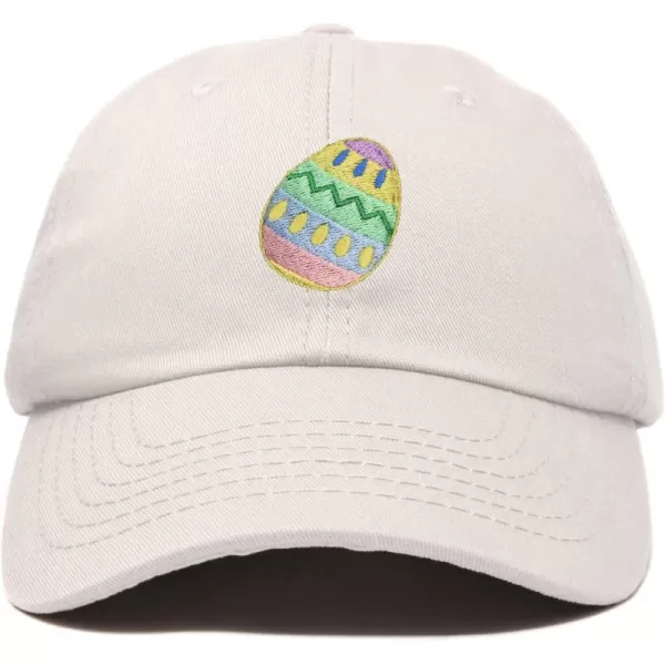 DALIX Elegant Colorful Egg Easter Hat Womens Embroidered Baseball Cap