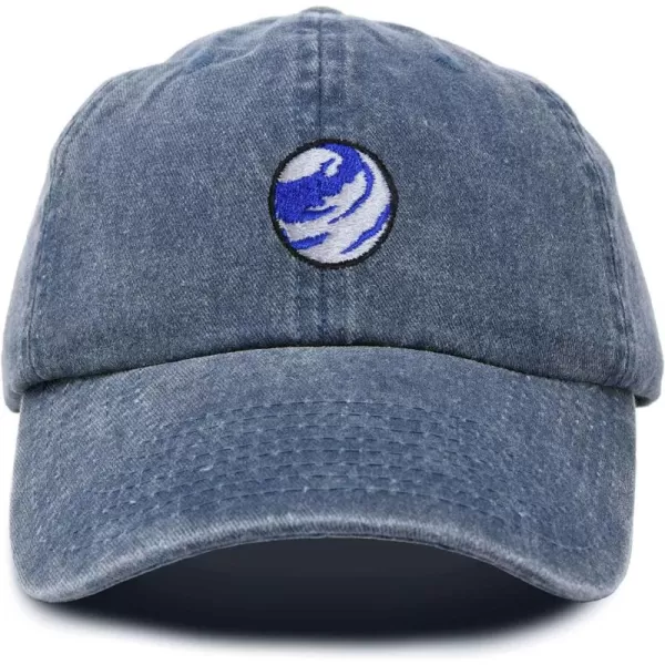 DALIX Embroidered Earth Baseball Cap Cotton Dad Hat Men