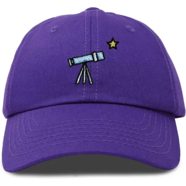 DALIX Embroidered Telescope Baseball Cap Cotton Dad Hat Men
