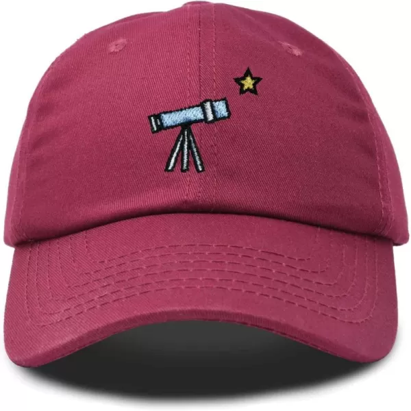 DALIX Embroidered Telescope Baseball Cap Cotton Dad Hat Men
