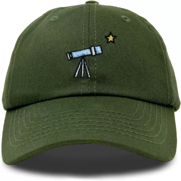 DALIX Embroidered Telescope Baseball Cap Cotton Dad Hat Men