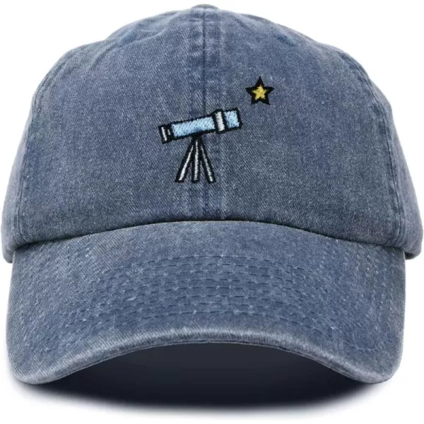 DALIX Embroidered Telescope Baseball Cap Cotton Dad Hat Men