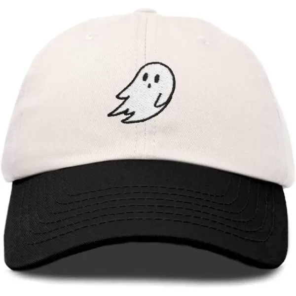 DALIX Ghost Embroidered Two Tone Snapback Hat Adjustable Cotton Dad Cap Men