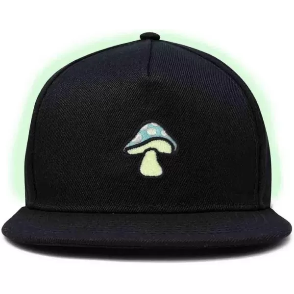 DALIX Mushroom Embroidered Glow in The Dark Hat Snapback Hat Baseball Cap Men