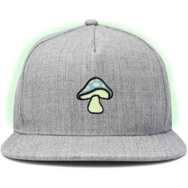 DALIX Mushroom Embroidered Glow in The Dark Hat Snapback Hat Baseball Cap Men