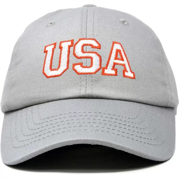DALIX USA Baseball Cap Flag Hat Team US America Navy Red White Blue Gray Khaki Black
