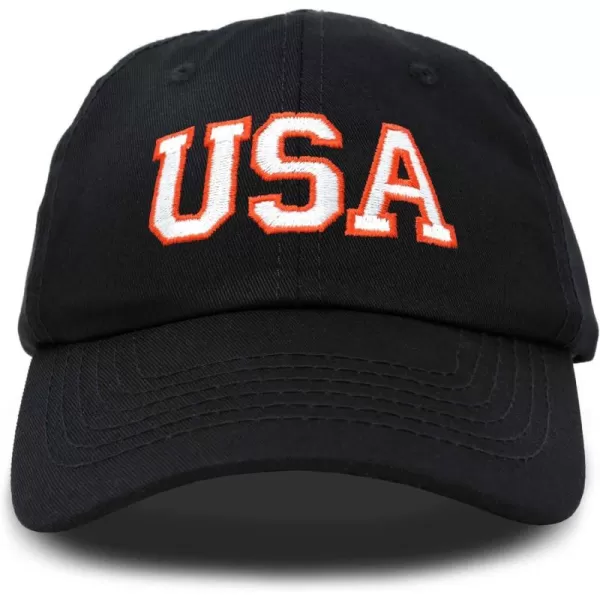 DALIX USA Baseball Cap Flag Hat Team US America Navy Red White Blue Gray Khaki Black