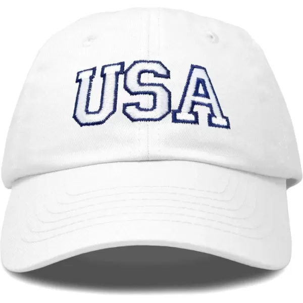 DALIX USA Baseball Cap Flag Hat Team US America Navy Red White Blue Gray Khaki Black