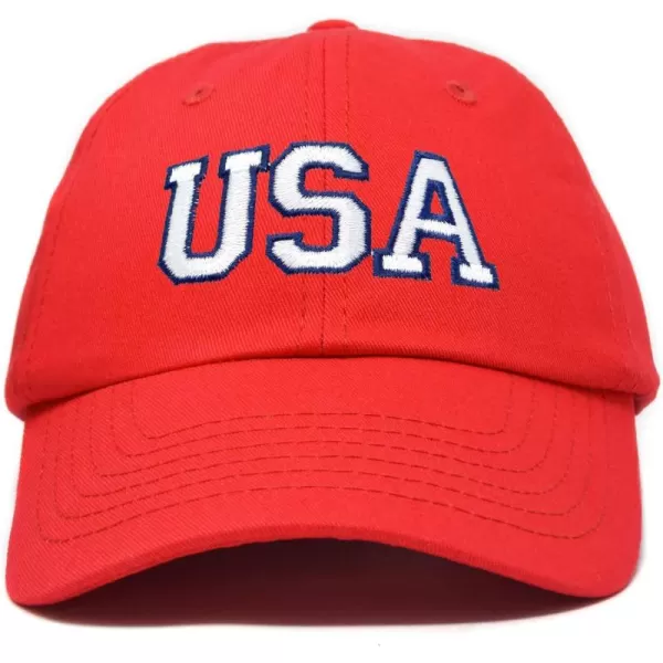 DALIX USA Baseball Cap Flag Hat Team US America Navy Red White Blue Gray Khaki Black