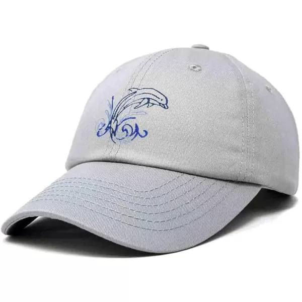 DALIX Bottlenose Dolphin Embroidered Dad Cap Cotton Baseball Cap Women