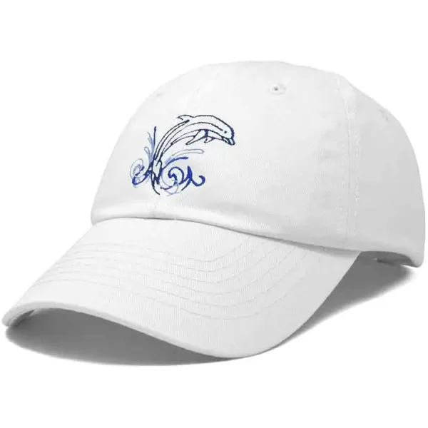 DALIX Bottlenose Dolphin Embroidered Dad Cap Cotton Baseball Cap Women